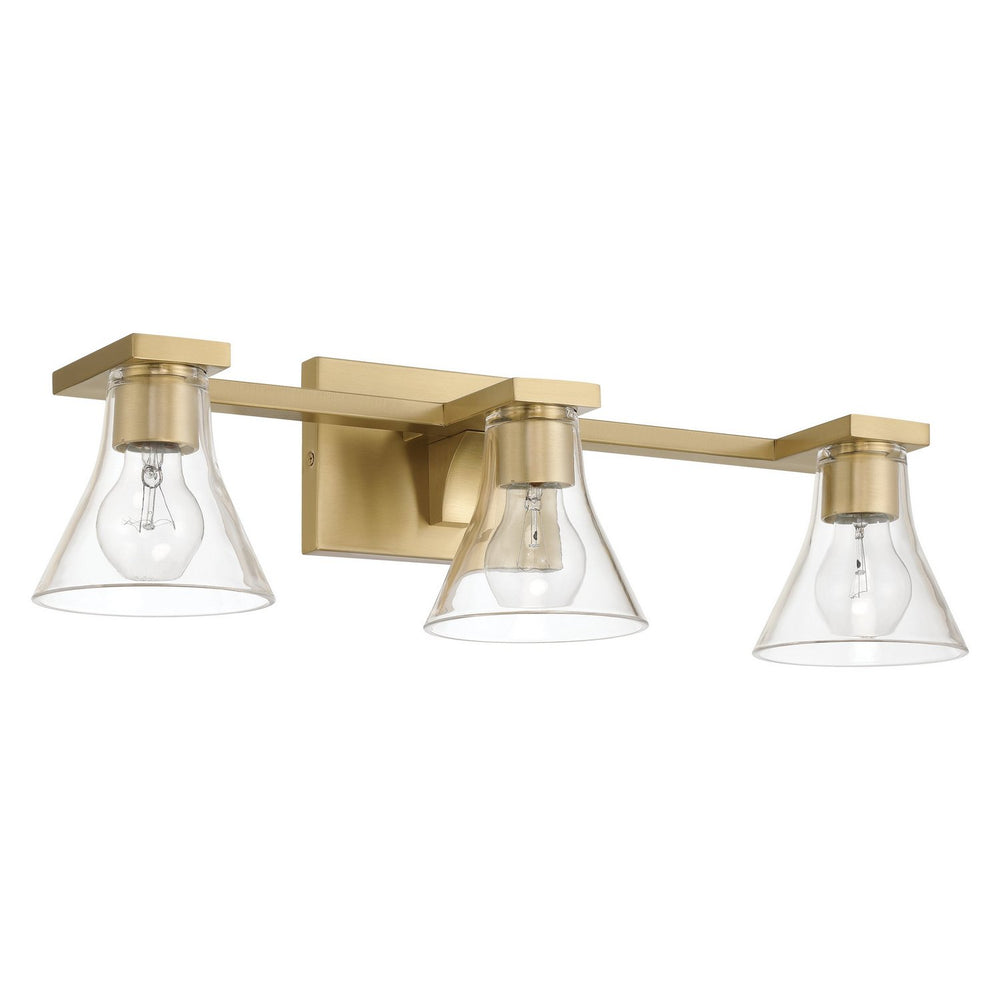 Thesis Canada - Three Light Vanity - Gilford - Champagne Gold- Union Lighting Luminaires Decor