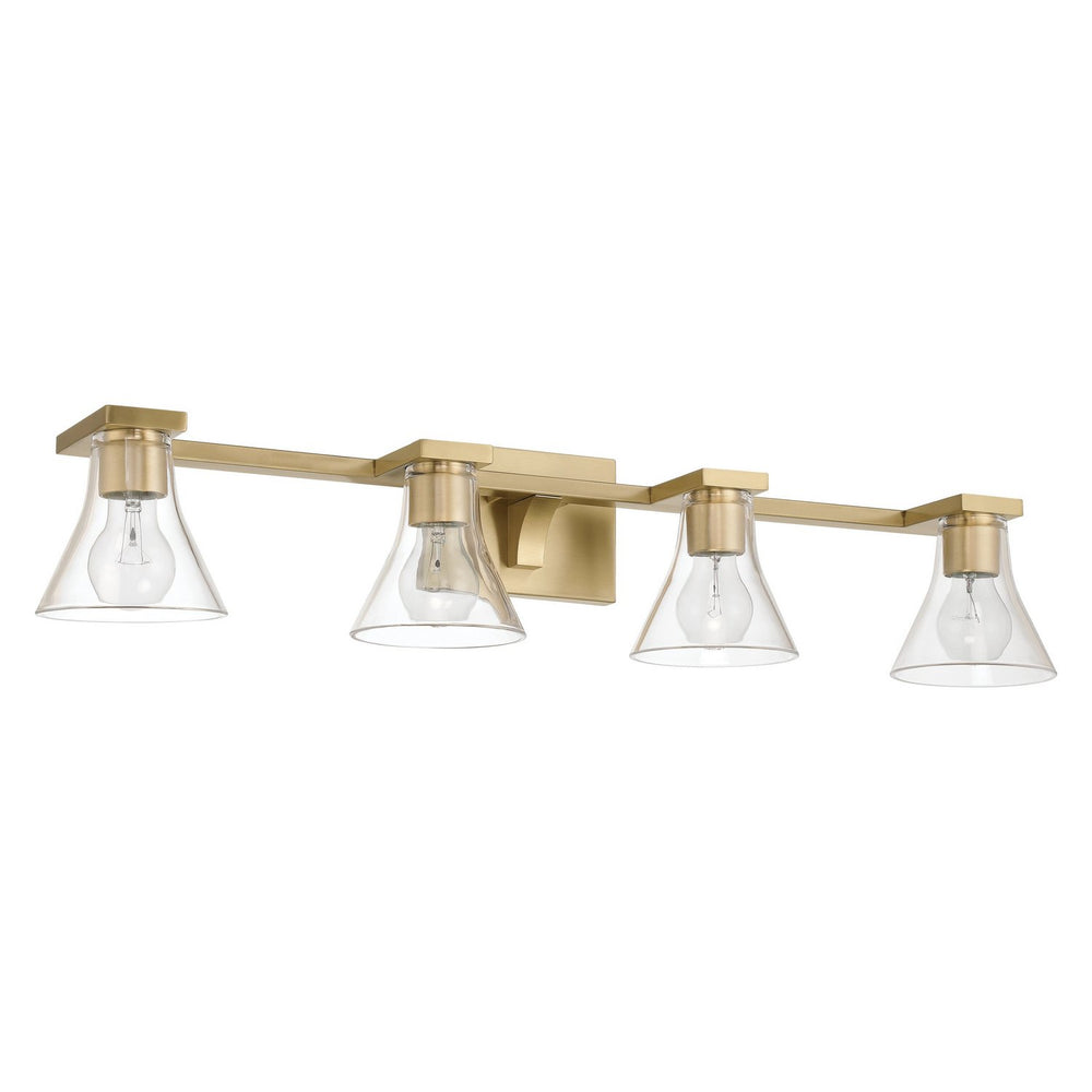 Thesis Canada - Four Light Vanity - Gilford - Champagne Gold- Union Lighting Luminaires Decor