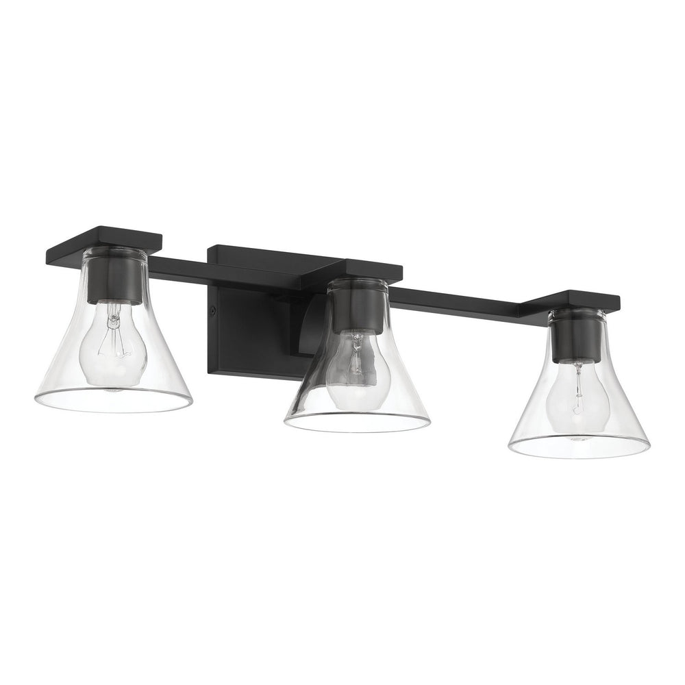 Thesis Canada - Three Light Vanity - Gilford - Matte Black- Union Lighting Luminaires Decor