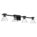 Thesis Canada - Four Light Vanity - Gilford - Matte Black- Union Lighting Luminaires Decor