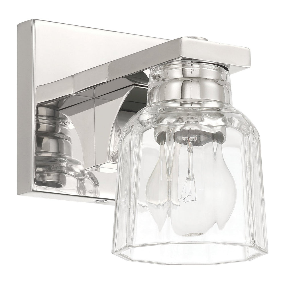 Thesis Canada - One Light Vanity - Dryden - Polished Nickel- Union Lighting Luminaires Decor