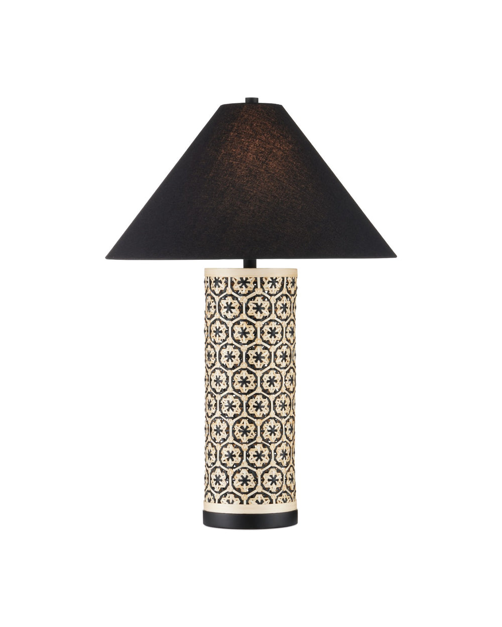 Currey and Company - One Light Table Lamp - Nebulon - Natural/Black- Union Lighting Luminaires Decor