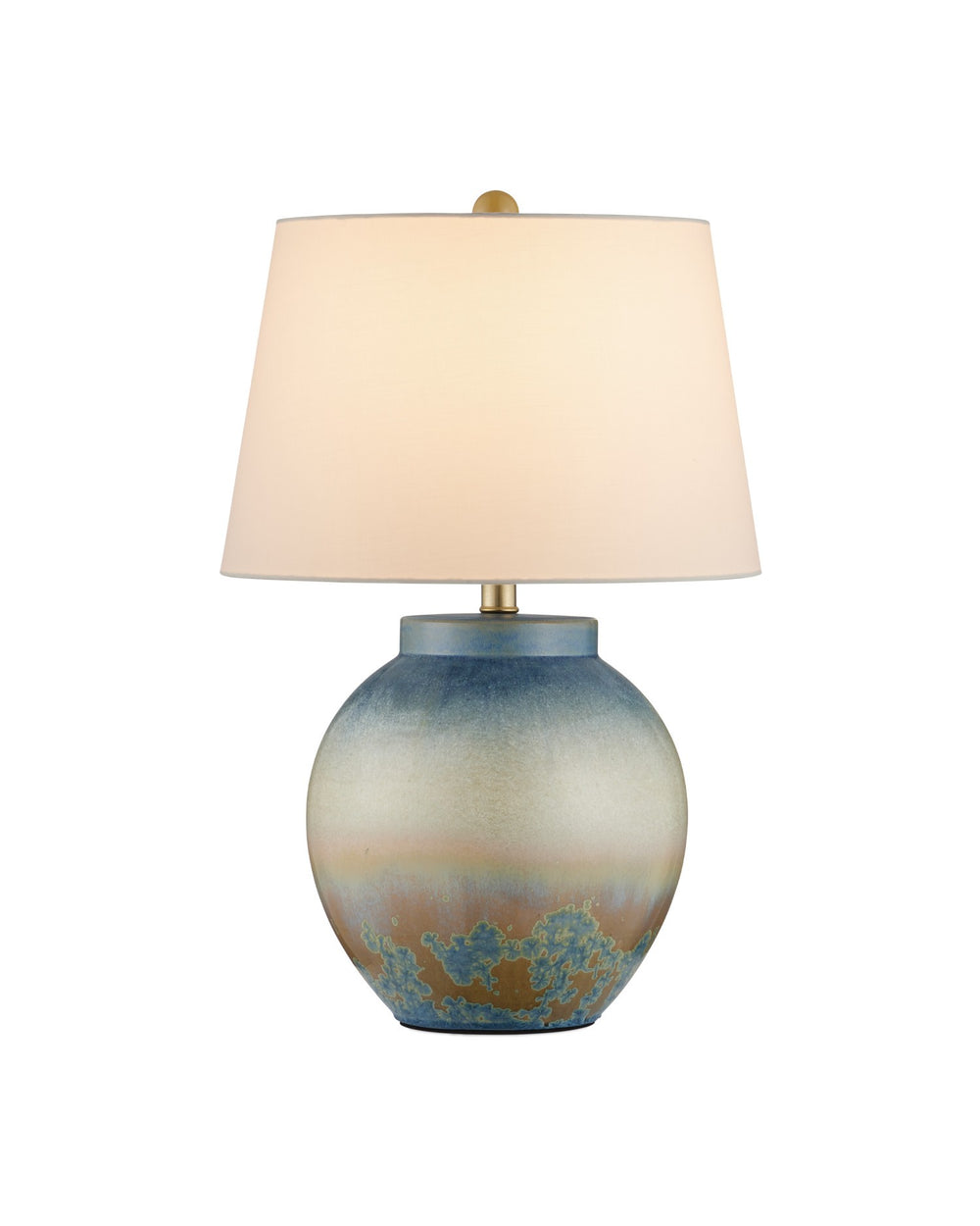 Currey and Company - One Light Table Lamp - Dawning Table Lamp - Yellow / Blue- Union Lighting Luminaires Decor