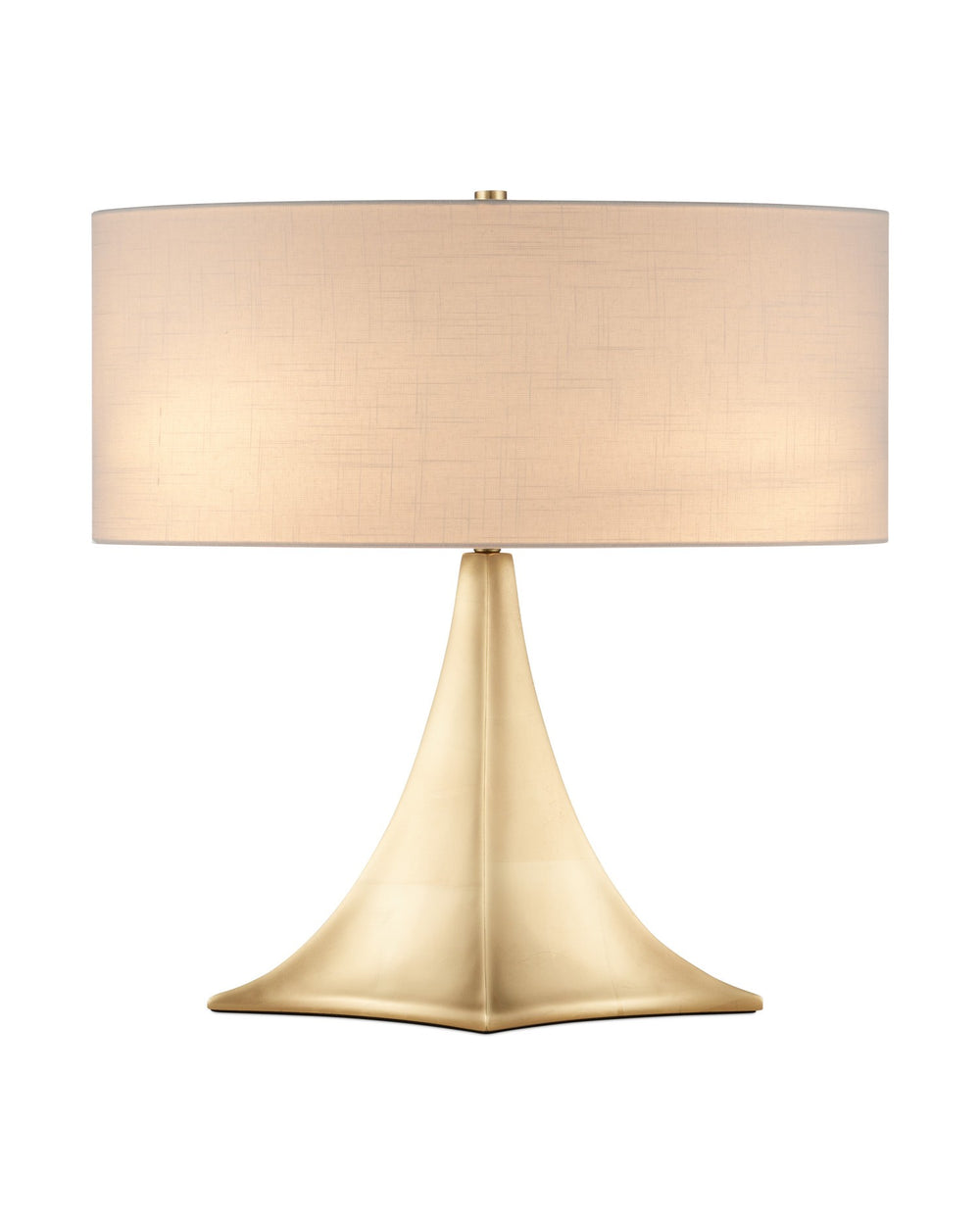 Currey and Company - Two Light Table Lamp - Cassia - Gold Leaf- Union Lighting Luminaires Decor