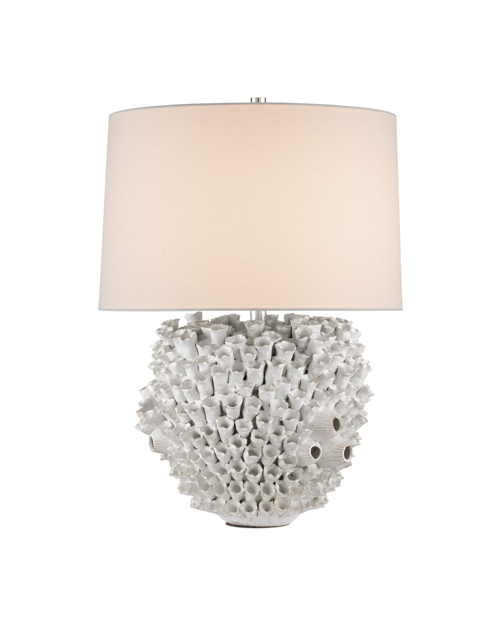 Currey and Company - One Light Table Lamp - Manitapi - White- Union Lighting Luminaires Decor