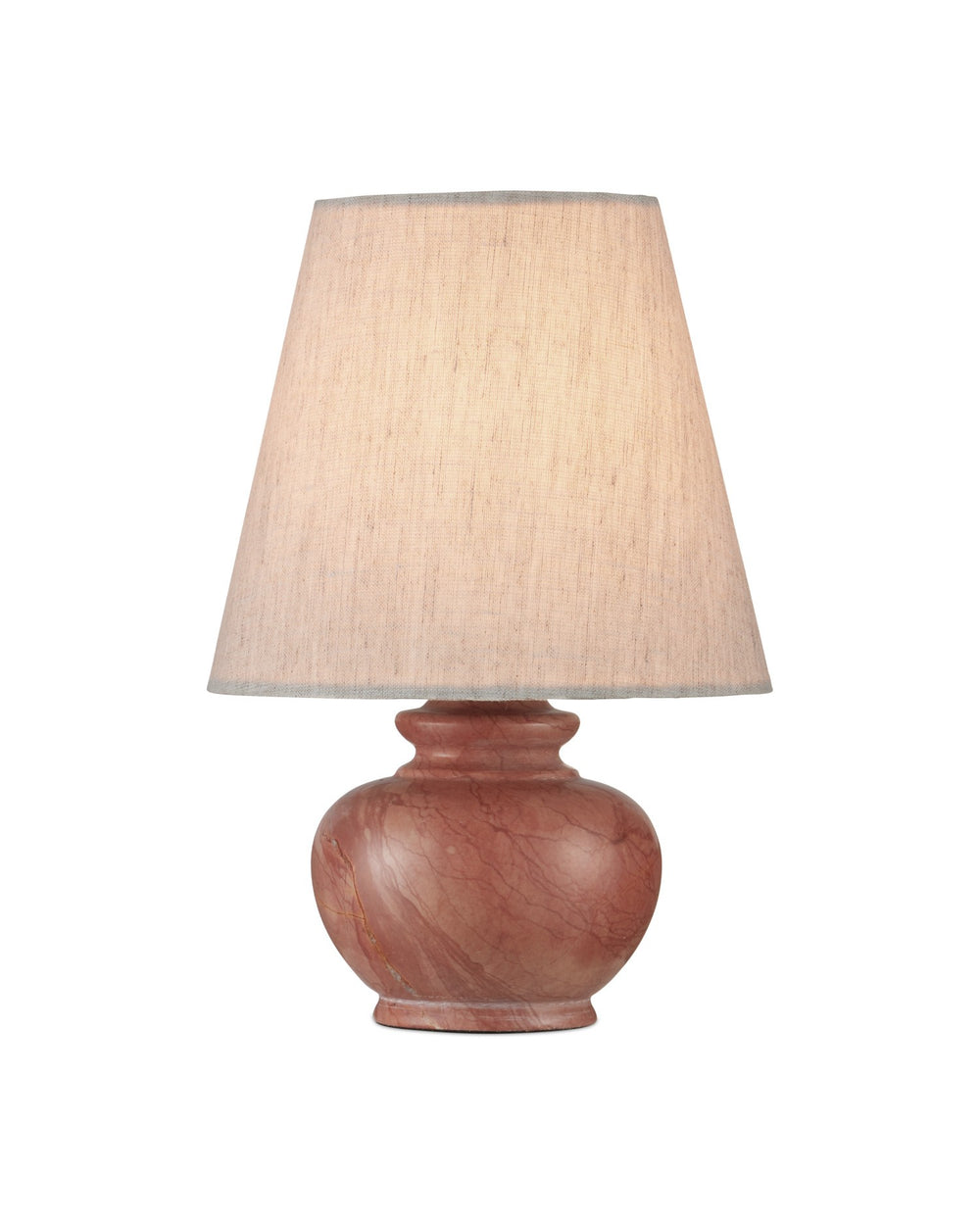 Currey and Company - One Light Table Lamp - Piccolo - Natural Rose- Union Lighting Luminaires Decor