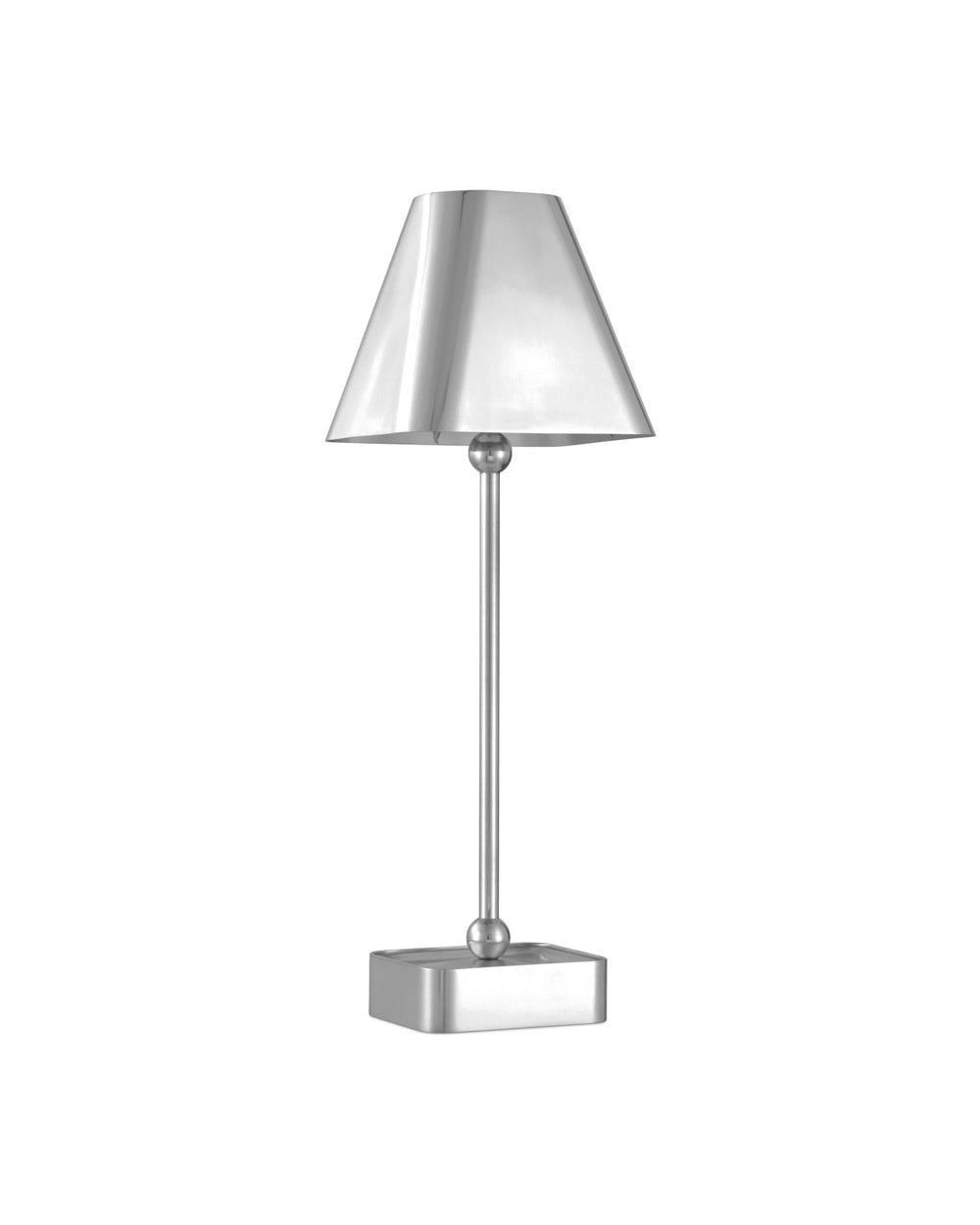 Currey and Company - One Light Table Lamp - Gadabout - Polished Nickel- Union Lighting Luminaires Decor