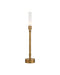 Currey and Company - One Light Table Lamp - Paseo - Polished Antique Brass/Frosted- Union Lighting Luminaires Decor