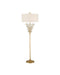 Currey and Company - Two Light Floor Lamp - Forget-Me-Not - Clear / Chinois Gold Leaf- Union Lighting Luminaires Decor