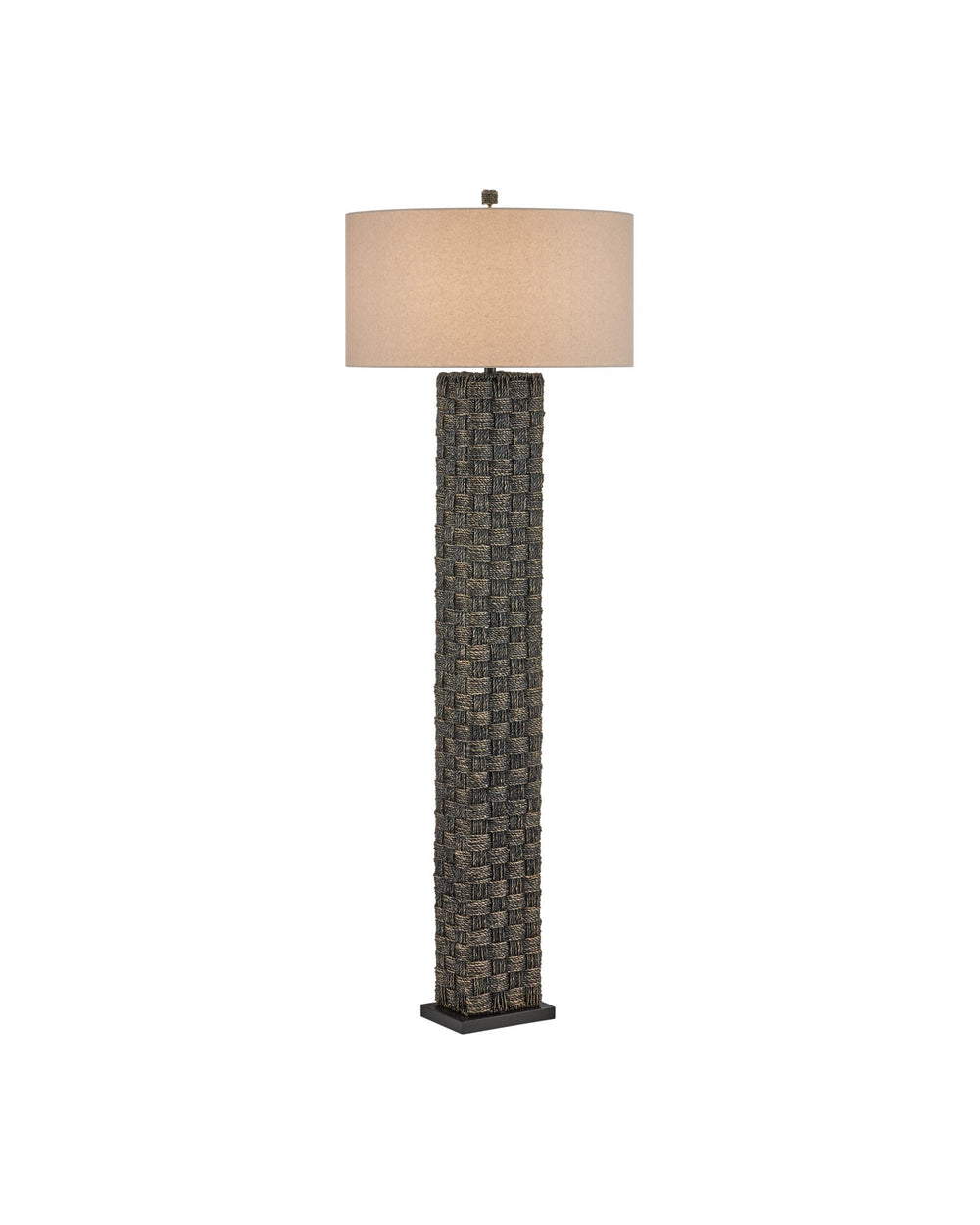 Currey and Company - One Light Floor Lamp - Eden Floor Lamp - Black- Union Lighting Luminaires Decor