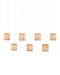Currey and Company - Seven Light Pendant - Daze - Antique Brass/White/Silver- Union Lighting Luminaires Decor