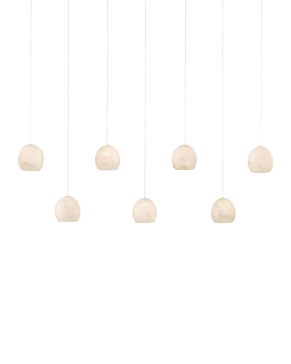 Currey and Company - Seven Light Pendant - Lazio Collection - White- Union Lighting Luminaires Decor