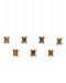 Currey and Company - Seven Light Pendant - Alsop - Brown/Black/Natural/Silver- Union Lighting Luminaires Decor