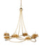 Currey and Company - Eight Light Chandelier - Cyrene - Gold Leaf- Union Lighting Luminaires Decor