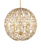 Currey and Company - Four Light Chandelier - Secret Garden - Clear/Contemporary Gold Leaf/Contemporary Gold- Union Lighting Luminaires Decor