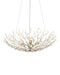 Currey and Company - Four Light Chandelier - Shinju - Natural / Contemporary Silver Leaf- Union Lighting Luminaires Decor