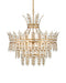 Currey and Company - Four Light Chandelier - Bradshaw - Frosted/Clear/Brass- Union Lighting Luminaires Decor