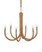 Currey and Company - Six Light Chandelier - Samsara - Natural/Saddle Tan- Union Lighting Luminaires Decor