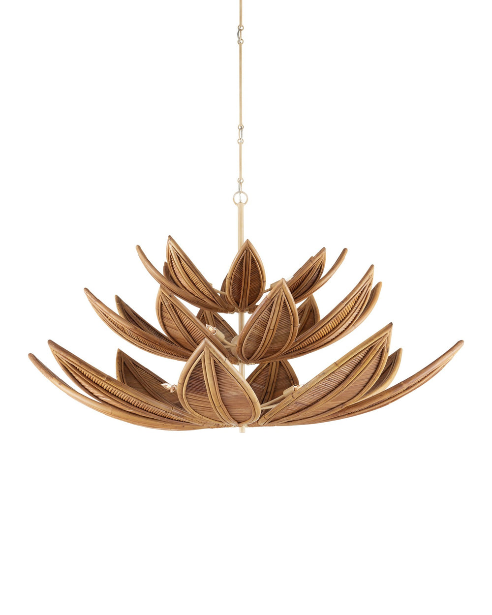 Currey and Company - 12 Light Chandelier - Cubana - Natural / Coco Cream- Union Lighting Luminaires Decor