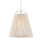 Currey and Company - One Light Pendant - Parnell - White/Frosted White/Gesso White- Union Lighting Luminaires Decor