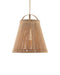 Currey and Company - One Light Pendant - Parnell - Natural/Frosted White/Beige- Union Lighting Luminaires Decor