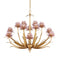 Currey and Company - 12 Light Chandelier - Marilee - Pink/Dutch Gold Leaf- Union Lighting Luminaires Decor