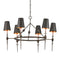Currey and Company - Six Light Chandelier - Anselm - Verde Bronze/Contemporary Gold- Union Lighting Luminaires Decor