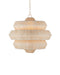 Currey and Company - Three Light Chandelier - Antibes - Bleached Natural/Snow White- Union Lighting Luminaires Decor