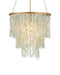 Currey and Company - One Light Chandelier - Verre de Mer - Seaglass/Contemporary Gold- Union Lighting Luminaires Decor