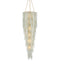 Currey and Company - Six Light Chandelier - Verre de Mer - Seaglass/Contemporary Gold- Union Lighting Luminaires Decor