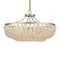 Currey and Company - Four Light Semi-Flush Mount - Chanteuse - Frosted / Silver Granello- Union Lighting Luminaires Decor
