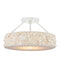 Currey and Company - LED Semi-Flush Mount - Turbinella - Natural/Sugar White/White- Union Lighting Luminaires Decor