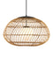 Currey and Company - One Light Pendant - Carriage - Natural/Black/Frosted White- Union Lighting Luminaires Decor