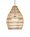 Currey and Company - One Light Pendant - Fishtrap - Natural/Black/Frosted White- Union Lighting Luminaires Decor