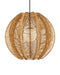 Currey and Company - One Light Pendant - Barbary - Natural / Black / Frosted White- Union Lighting Luminaires Decor