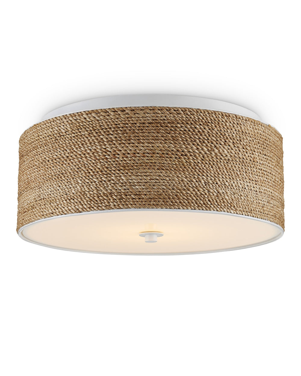 Currey and Company - LED Flush Mount - Coulton Rope - Natural/White- Union Lighting Luminaires Decor