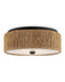Currey and Company - LED Flush Mount - Brownell - Natural/Blacksmith/White- Union Lighting Luminaires Decor
