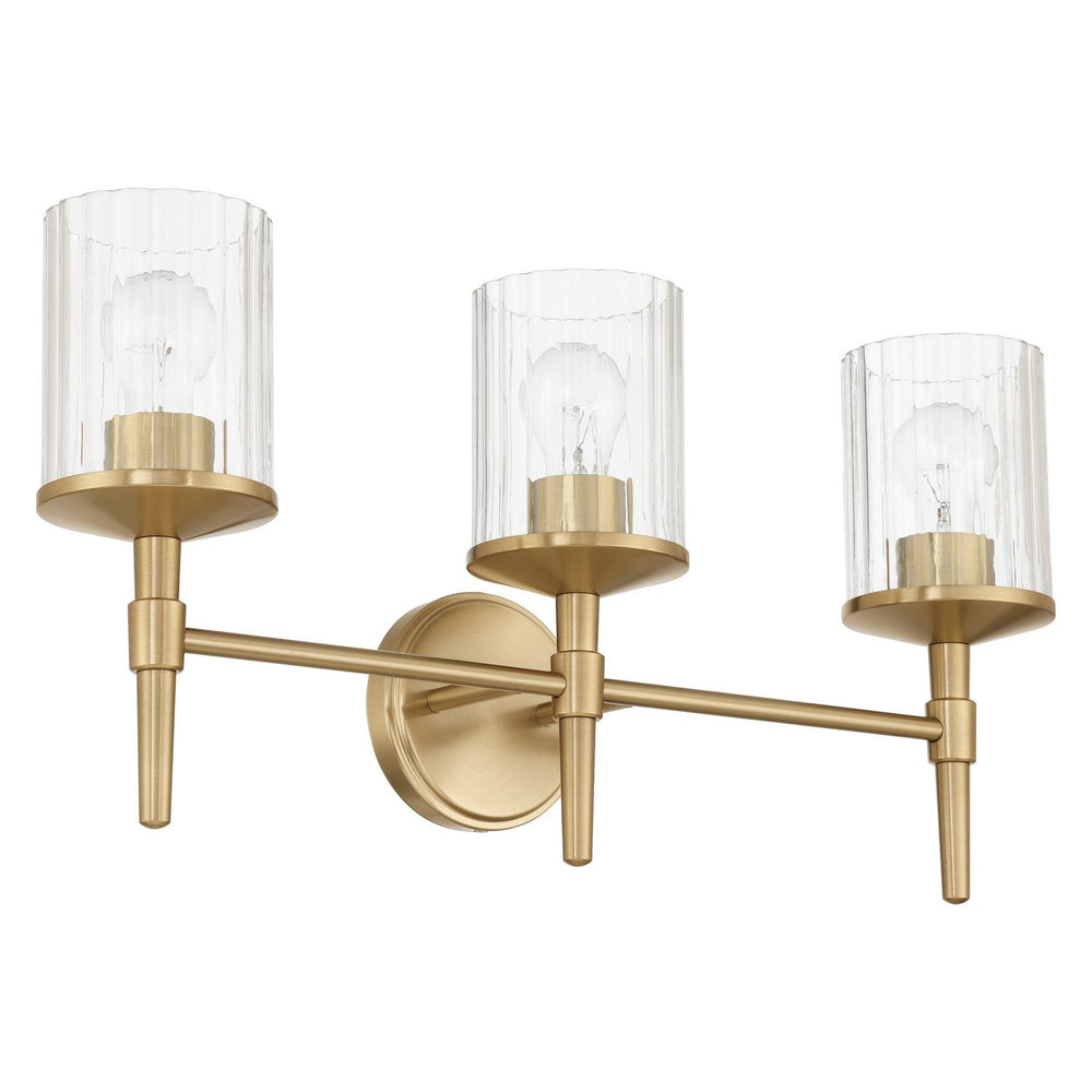 Thesis Canada - Three Light Vanity - Andrea - Champagne Gold- Union Lighting Luminaires Decor