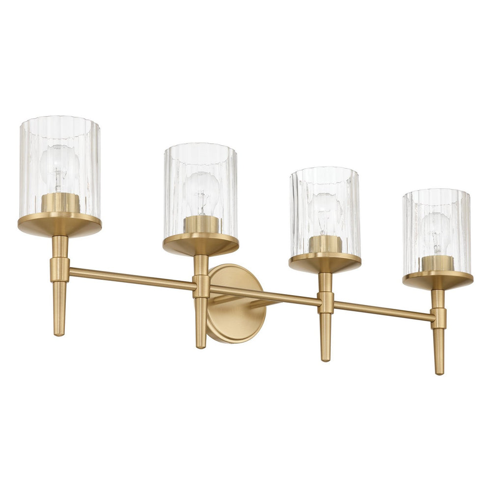 Thesis Canada - Four Light Vanity - Andrea - Champagne Gold- Union Lighting Luminaires Decor
