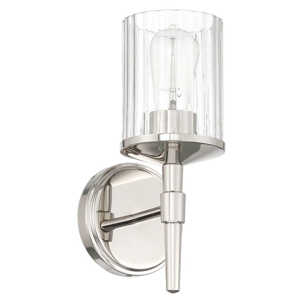 Thesis Canada - One Light Vanity - Andrea - Polished Nickel- Union Lighting Luminaires Decor
