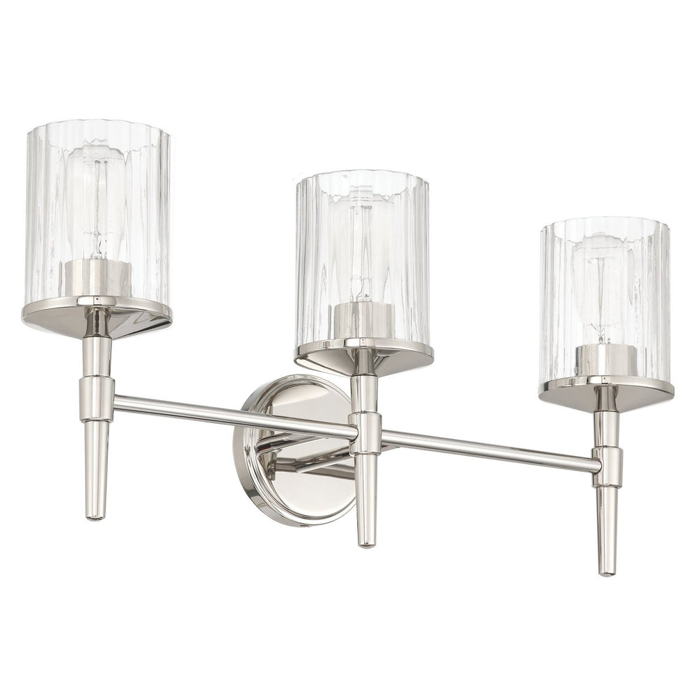 Thesis Canada - Three Light Vanity - Andrea - Polished Nickel- Union Lighting Luminaires Decor