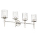 Thesis Canada - Four Light Vanity - Andrea - Polished Nickel- Union Lighting Luminaires Decor