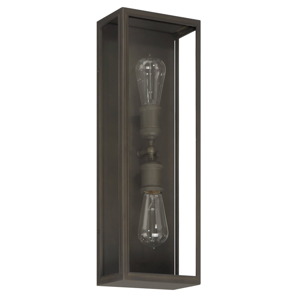 Thesis Canada - Two Light Exterior Wall Sconce - Hollis - Blackened Brass- Union Lighting Luminaires Decor