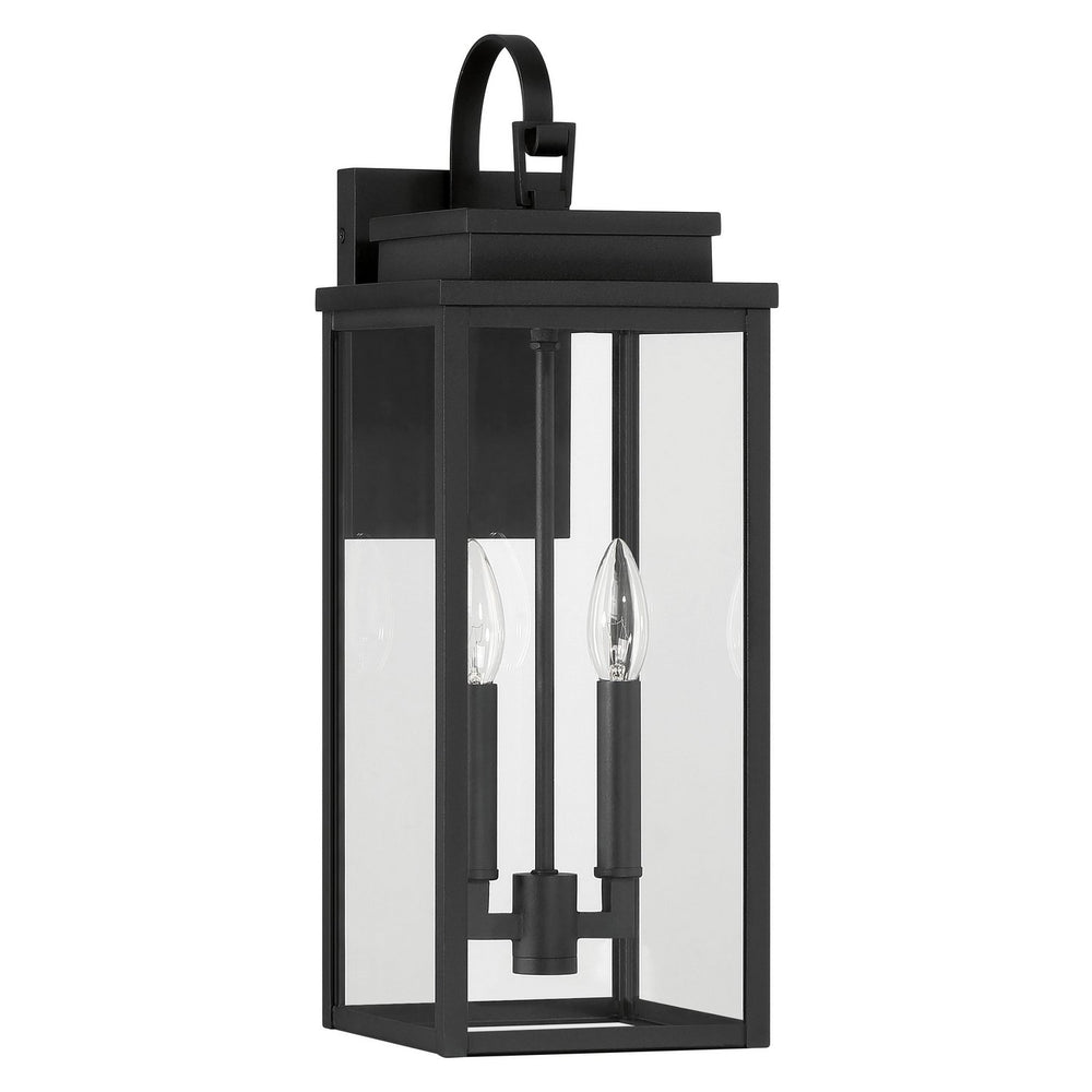 Thesis Canada - Two Light Exterior Wall Sconce - Hillside - Textured Black- Union Lighting Luminaires Decor