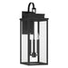 Thesis Canada - Three Light Exterior Wall Sconce - Hillside - Textured Black- Union Lighting Luminaires Decor