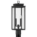 Thesis Canada - Two Light Exterior Post Light - Hillside - Textured Black- Union Lighting Luminaires Decor
