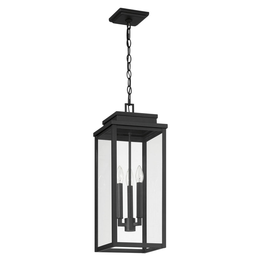 Thesis Canada - Three Light Exterior Pendant - Hillside - Textured Black- Union Lighting Luminaires Decor