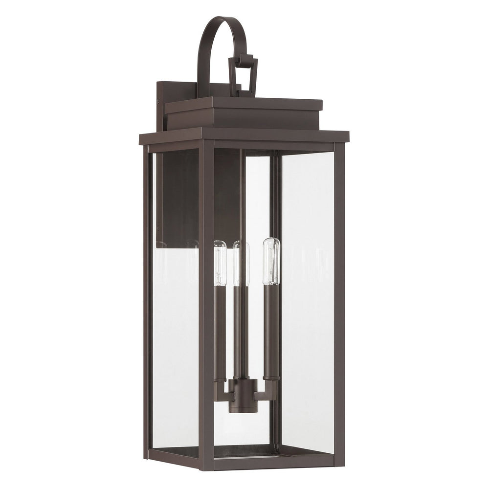 Thesis Canada - Three Light Exterior Wall Sconce - Hillside - Dark Bronze- Union Lighting Luminaires Decor