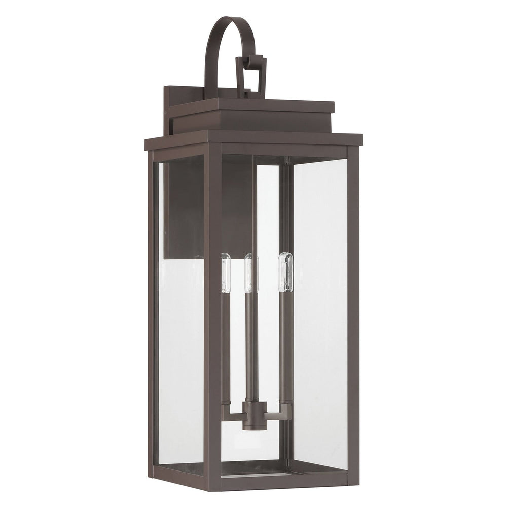 Thesis Canada - Three Light Exterior Wall Sconce - Hillside - Dark Bronze- Union Lighting Luminaires Decor