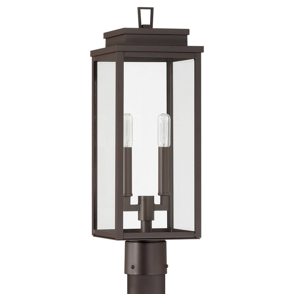 Thesis Canada - Two Light Exterior Post Light - Hillside - Dark Bronze- Union Lighting Luminaires Decor